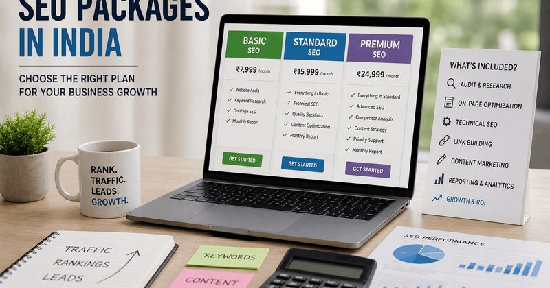 SEO packages India pricing breakdown showing where the money goes